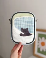 کیف دوشی گربه خوابیده