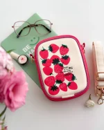 کیف دوشی طرح توت فرنگی