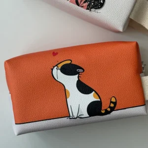 کیف آرایشی گربه سر به هوا