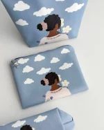 ست آرایشی دختر و ابر